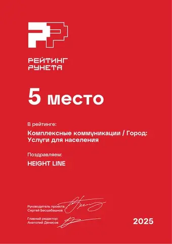 Комплексные коммуникации — Город: Услуги для населения — 5 место