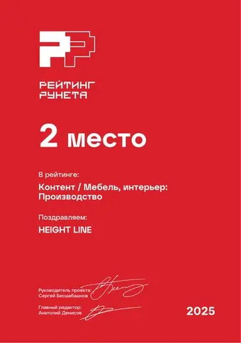 Контент — Мебель, интерьер: Производство — 2 место