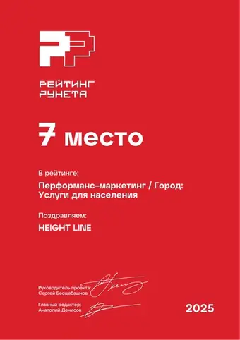 Результативный маркетинг — Город: Услуги для населения — 7 место